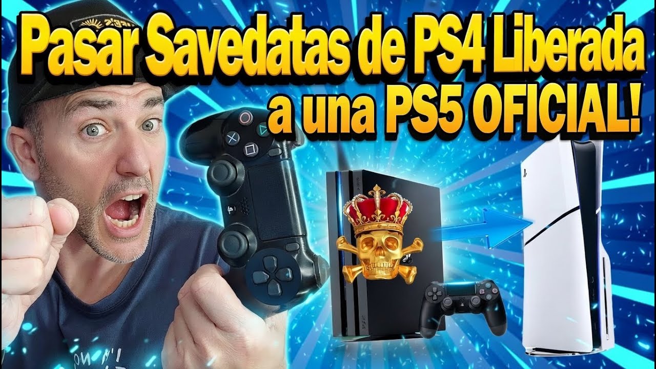 Como Pasar Savedatas LIBERADOS de tu PS4 Liberada a tu PS5 OFICIAL o a otra PS4 , SÚPER FÁCIL