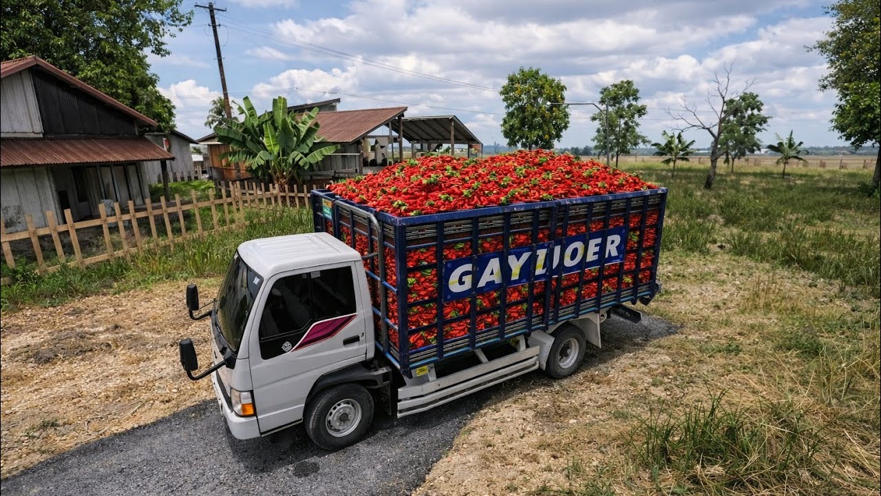 GAMEPLAY TRUK NKR 71 ANGKUT CABE SAMPAI LAKA‼️#estrucksimulatorid 
