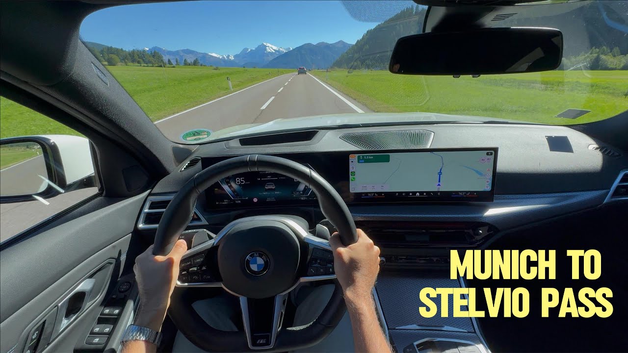 Driving a BMW 330i to Stelvio Pass - POV Road Trip