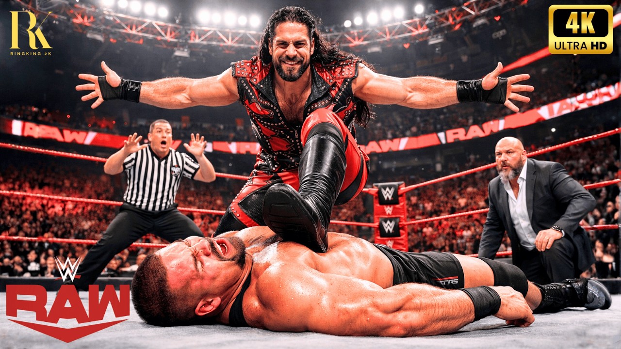 SETH ROLLINS vs BRON BREAKKER • WWE RAW • FEBRUARY 14, 2026 👊 #sethrollins #bronbreakker
