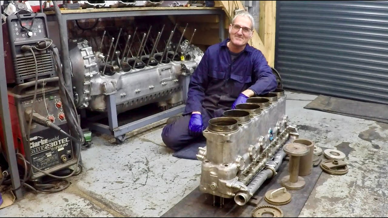 Rolls-Royce Merlin MkXX rebuild: Episode 12: Cylinder block restoration