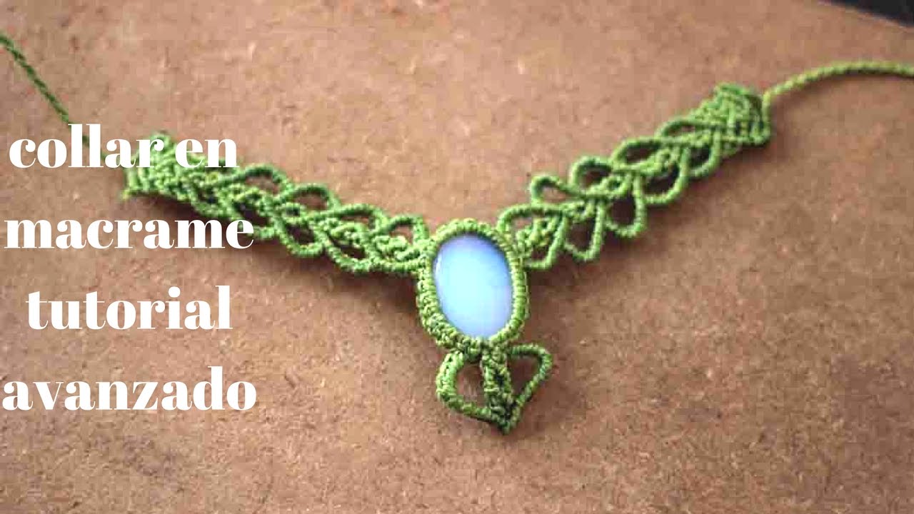 collar en macrame tutorial macrame avanzado | micromacrame