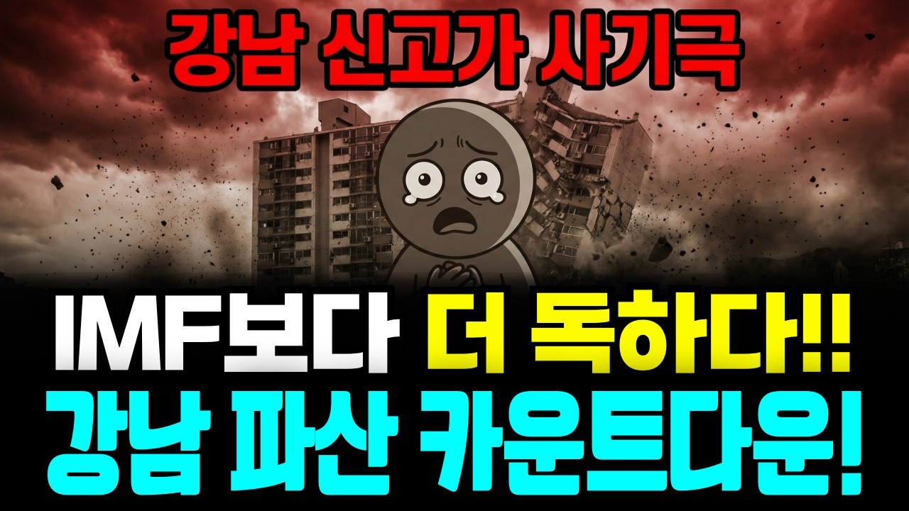 강남 30억 아파트의 처참한 비명! 