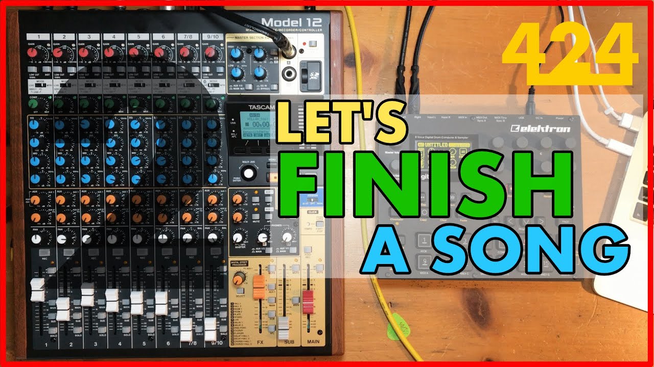 TASCAM MODEL 12 RECORDING: Multitrack Recording a Song (Pt. 2) | 424recording.com