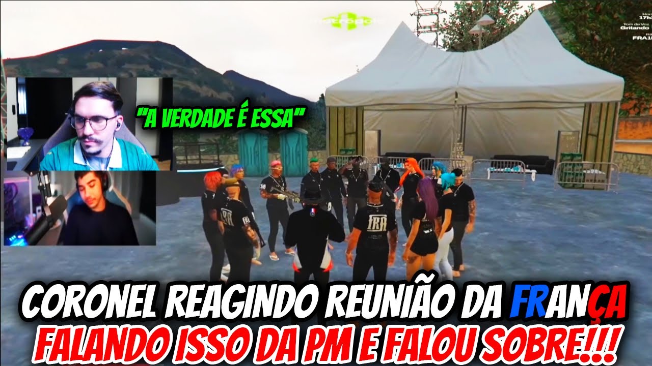 CORONEL REAGINDO REUNIÃO DA FRANÇA FALANDO PM E MANDOU PAPO SOBRE!!
