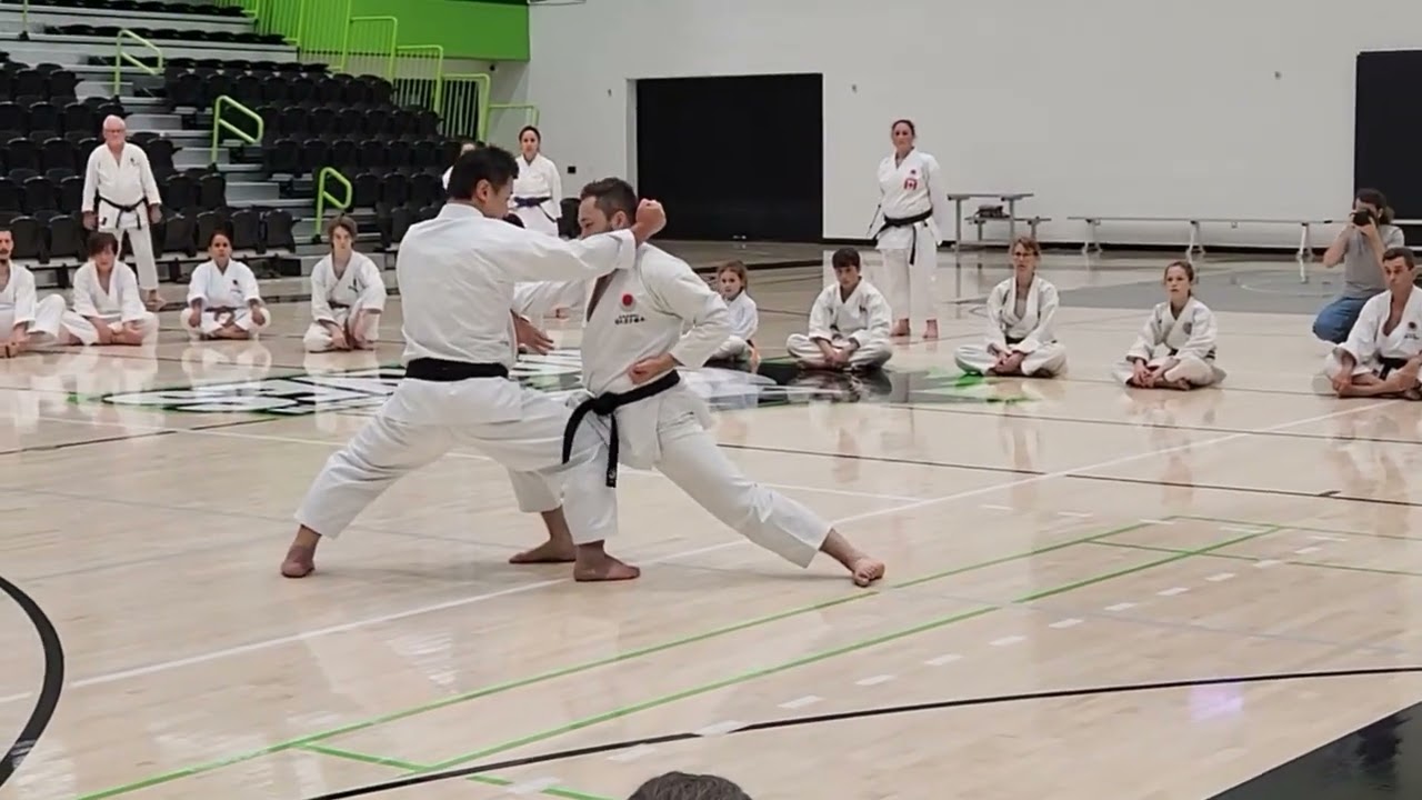 Keisuke Nemoto demo with Seiji Saeki Sensei, Ottawa JKA, Canada CJKF July 2023