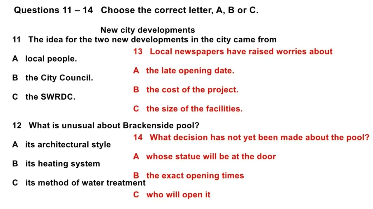New City developments | IELTS LISTENING TEST | SECTION-2