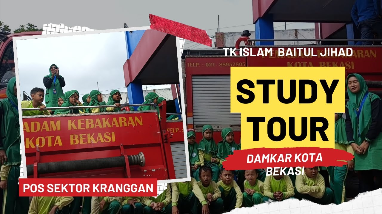 STUDY TOUR NYA KE PEMADAM AJAH | TK Islam Baitul jihad Pantang pulang sebelum senang😄😄...🚒🚒