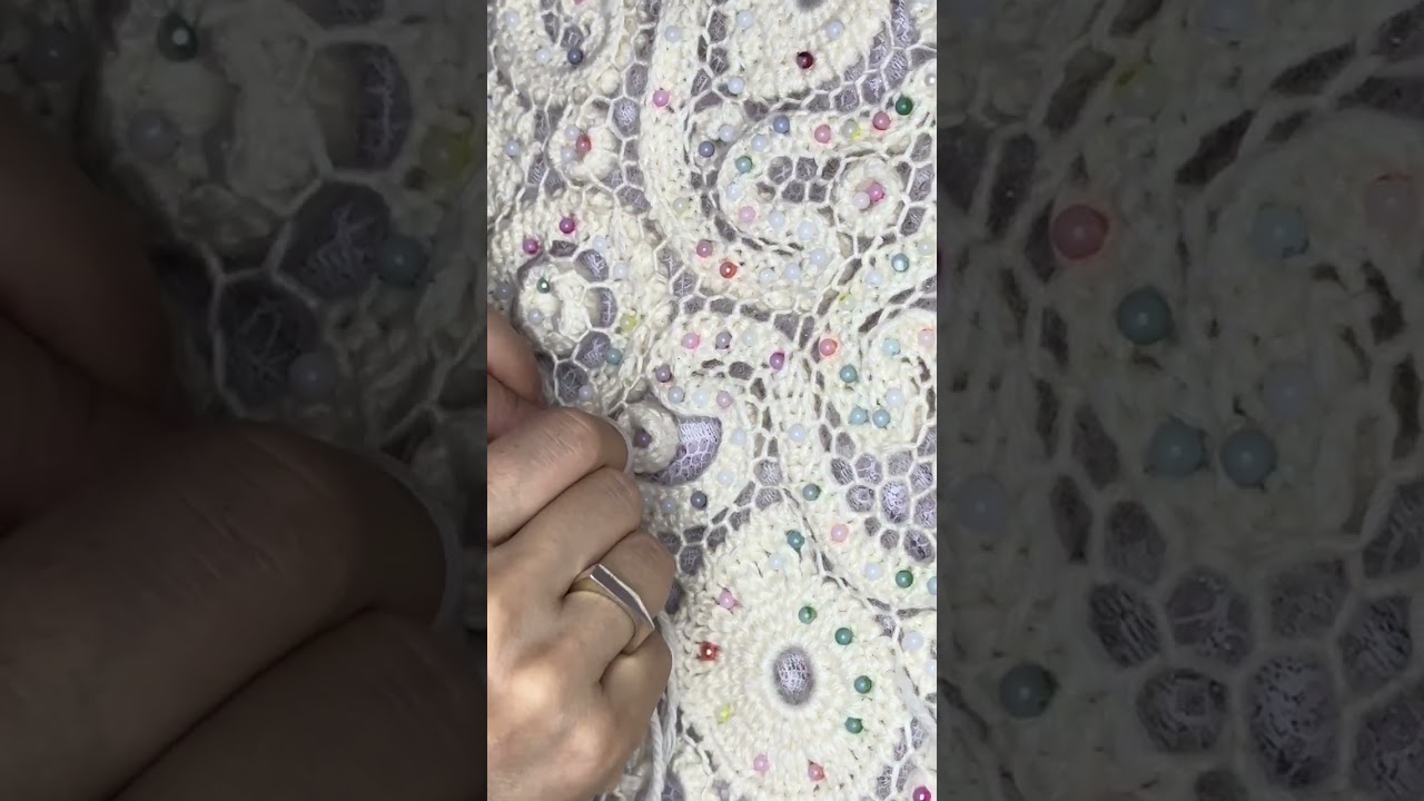  Irish lace how to Sew Abstract Cord 'Caterpillar' on aSleeve - order from a designer