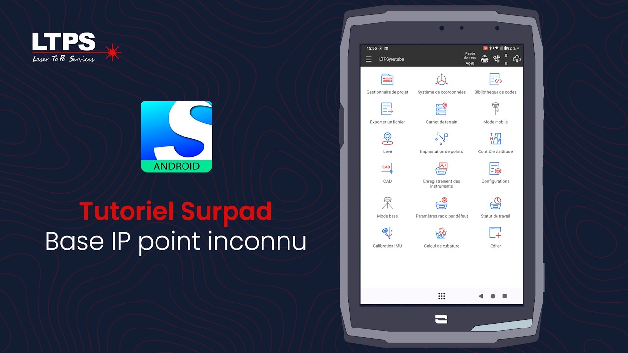 SurPad : Base IP sur point inconnu (Tutoriel GNSS e-Survey) #6