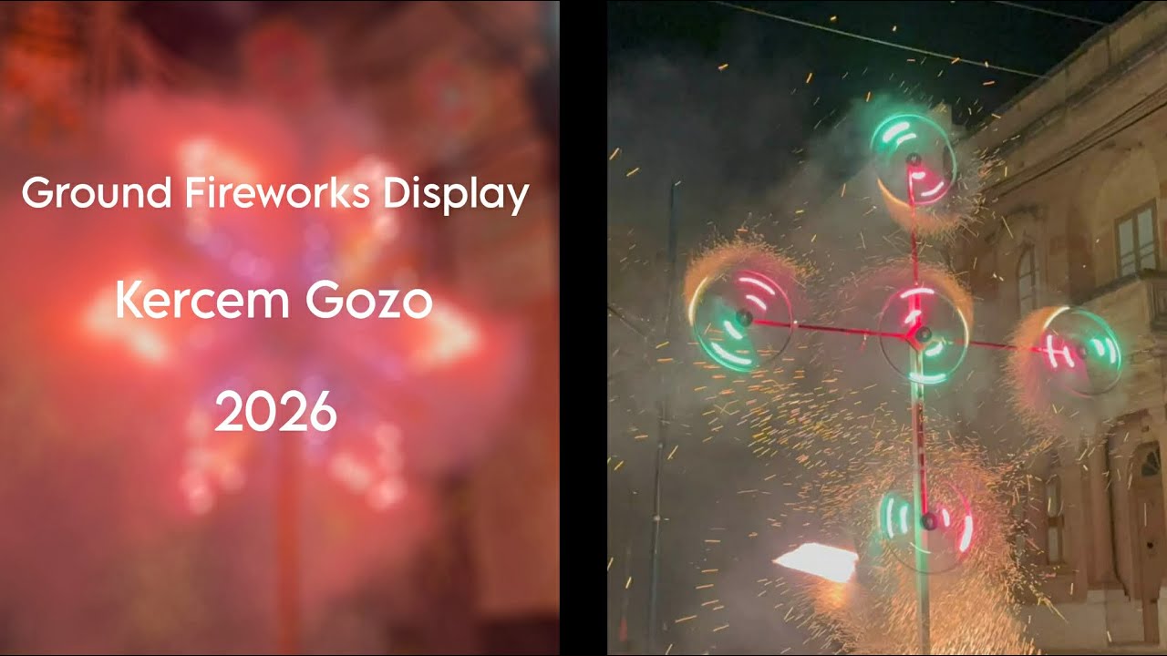 GROUND FIREWORK DISPLAY [FESTA SAN GIRGOR KERCEM 2026] 💥
