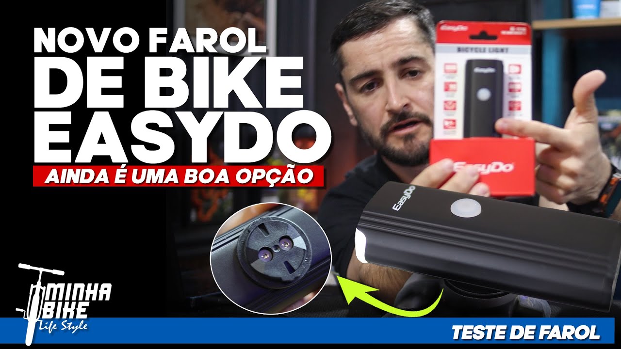 NOVO FAROL DE BIKE EASYDO MIL LUMENS | Ainda vale a pena? - Minha Bike Life Style