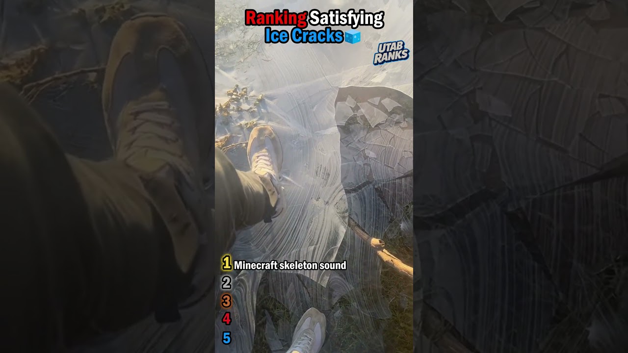 Ranking the Most Satisfying Ice Cracks ❄️🧊