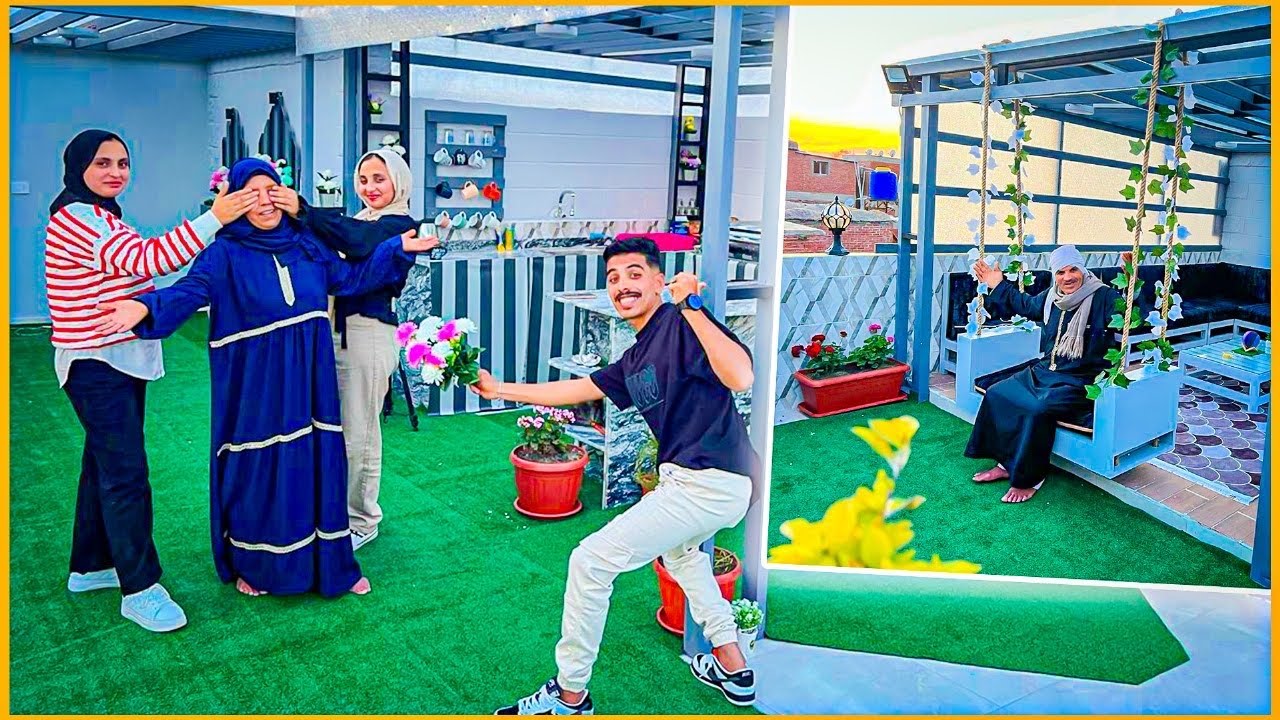 الشكل النهائي للسطح بعد التجديد والمطبخ الجديد مش مصدقه اني هعيش هنا 😱