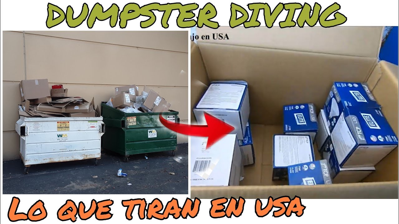 DUMPSTER DIVING/ 🇲🇽🇺🇸 LO QUE TIRAN EN USA