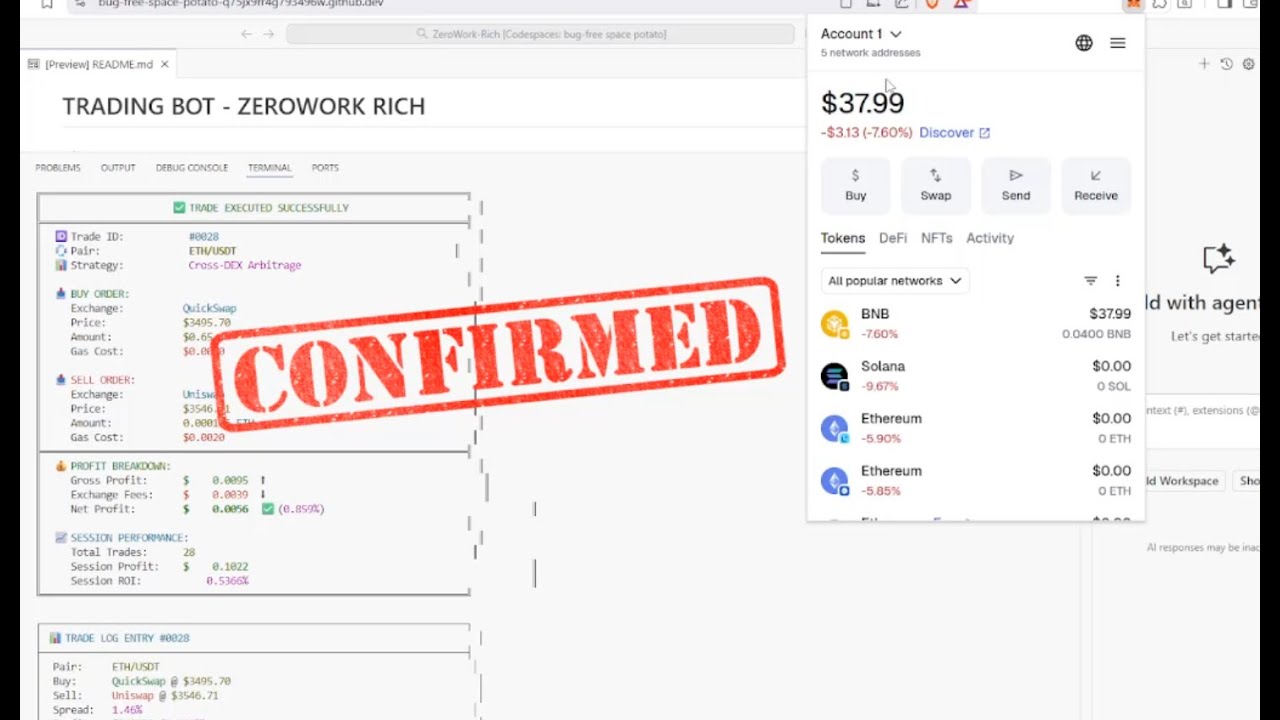 I Used a Free GitHub Trading Bot &ndash; Made $38 in 1 Hours Automatically!