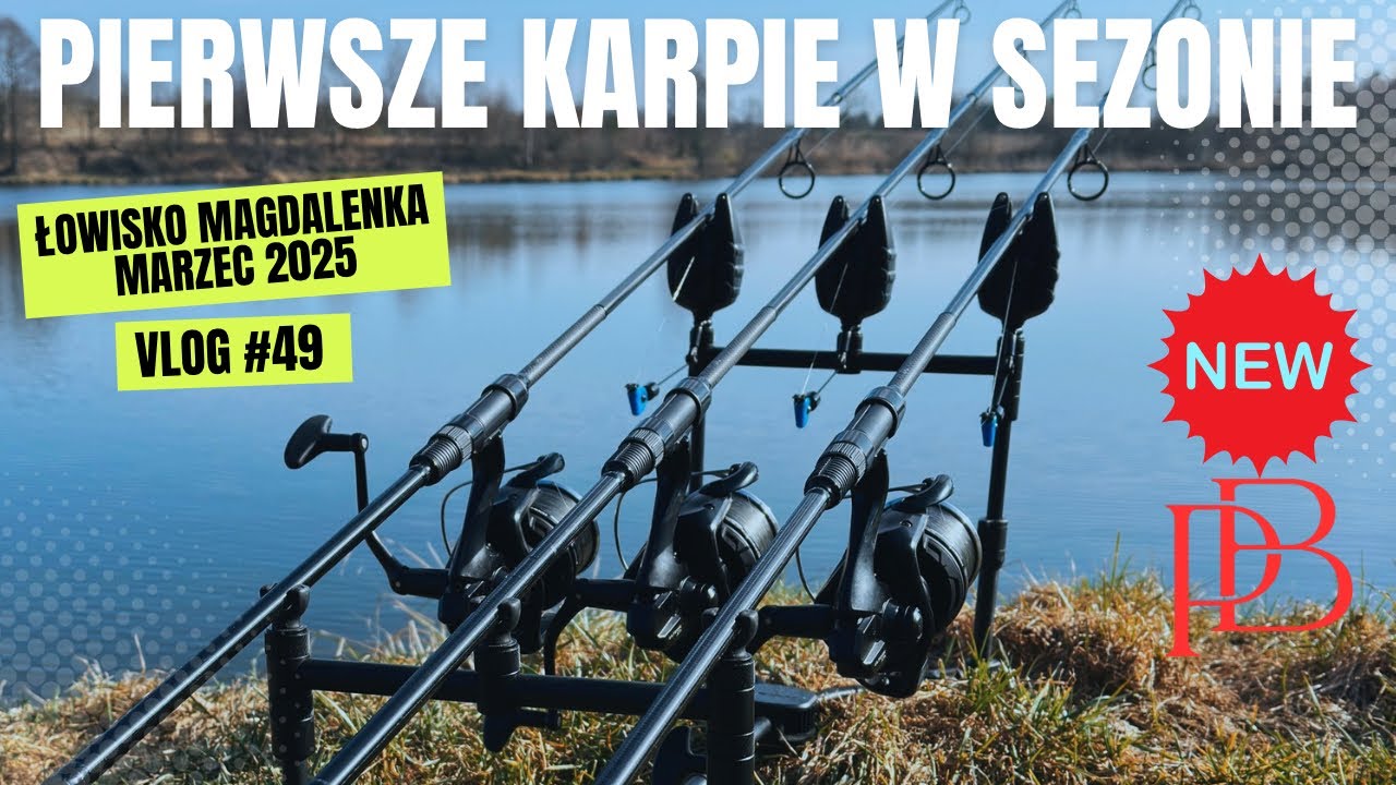 Pierwsze karpie w sezonie | Nowe PB ! Łowisko Magdalenka | Marzec 2025 | VLOG #49 🏕