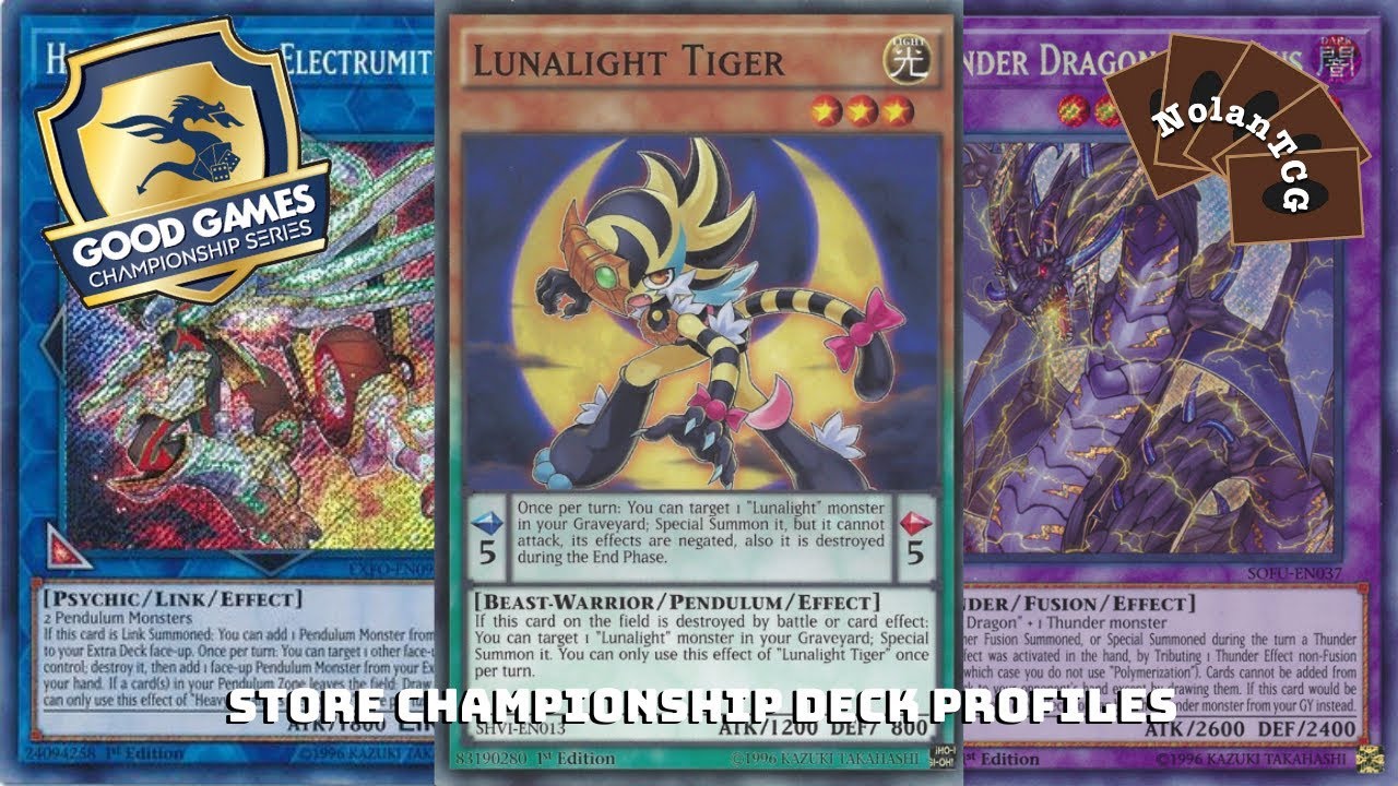 1st Place Lunalight Orcust/Thunder Dragon, 2nd Place Pendulum Deck Profiles