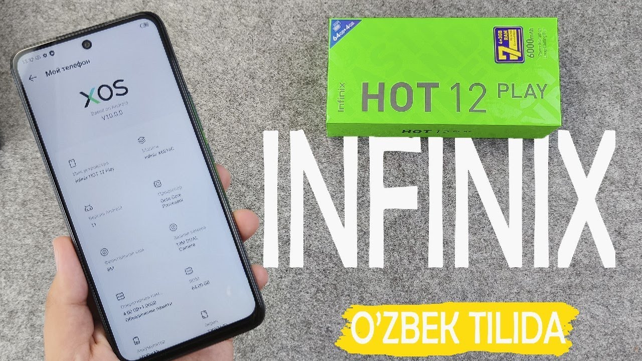 Infinix HOT 12 Play - Juda QAYNOQ va ARZON smartfon | O'zbek tilida