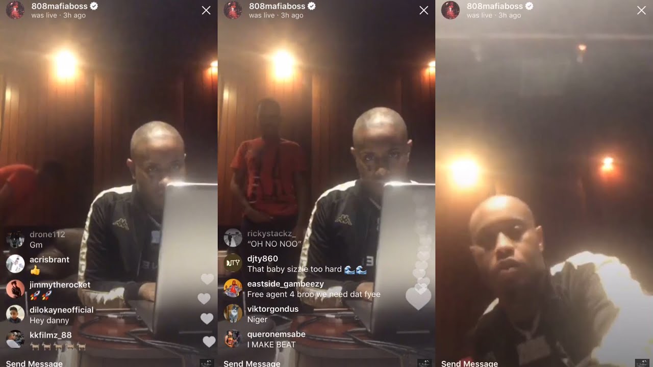 Southside Makes 3 Beats Live in the Studio