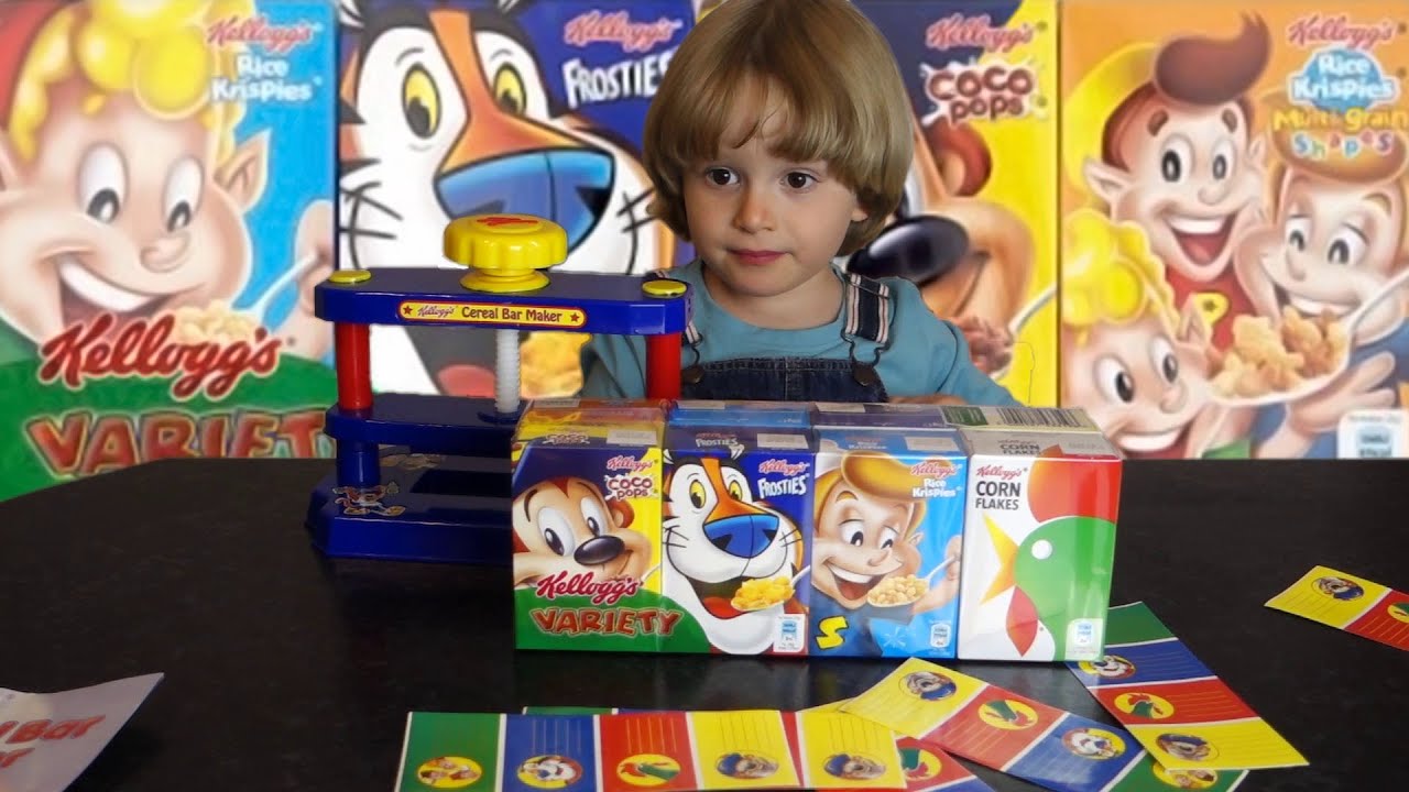 Fun With the Kelogg's Cereal Bar Maker for Kids - Frosties, CoCo Pops, Rice Crispies