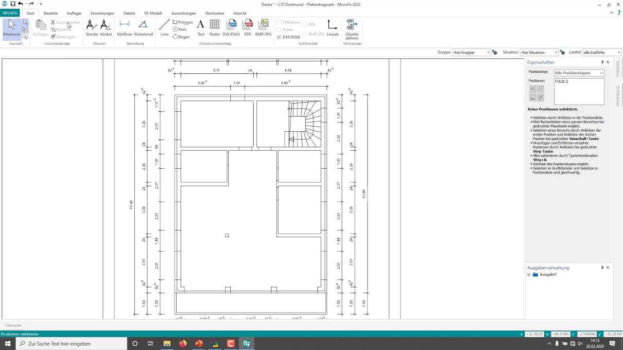 MicroFe 2020 - DWG-Datei importieren