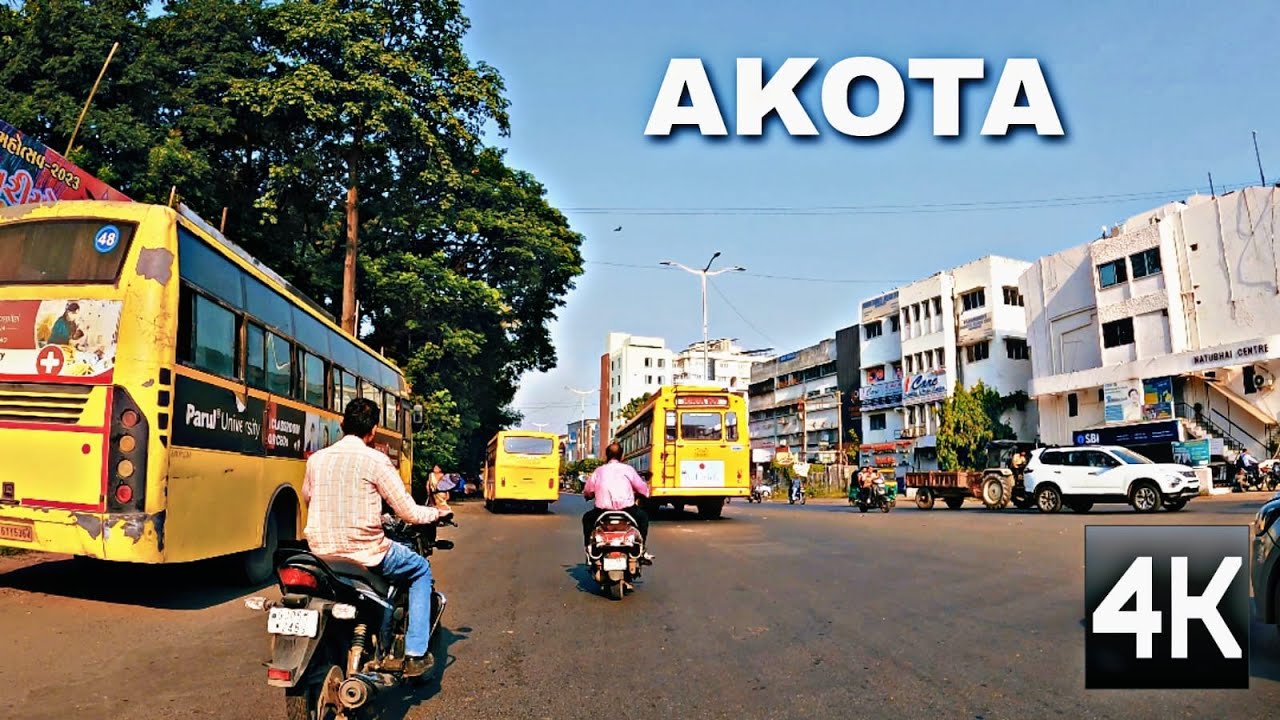 4K India // Drive In Akota Vadodara // Jigar Walk And Drive