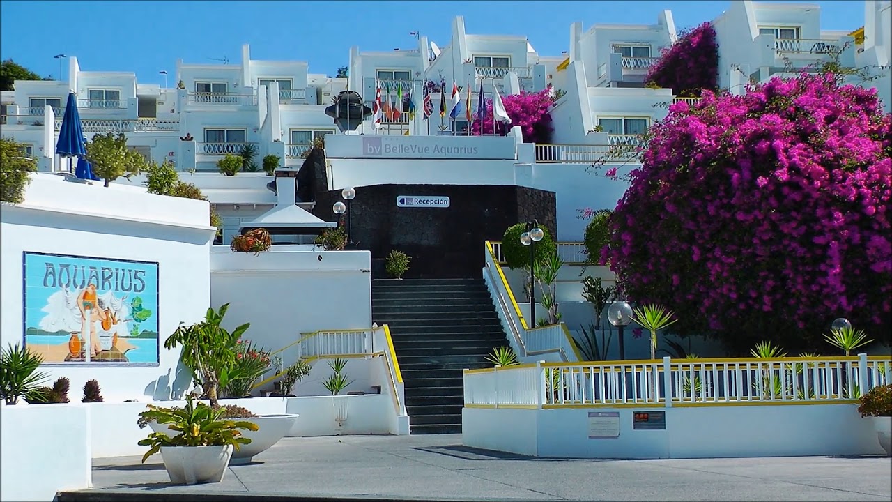 Hotel BelleVue AQUARIUS Puerto del Carmen Lanzarote Info Video HD