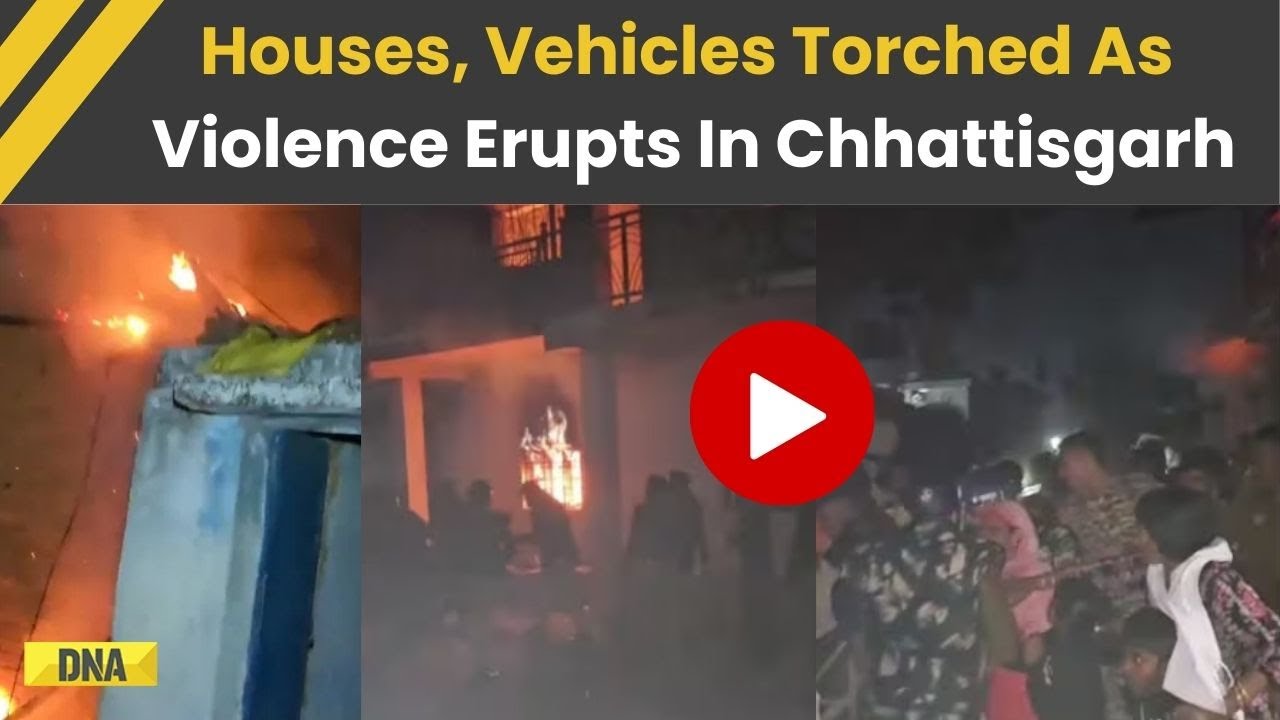 Chhattisgarh Violence: 3 Arrested After Communal Violence Erupts, Mob Vandalises, Torches Homes