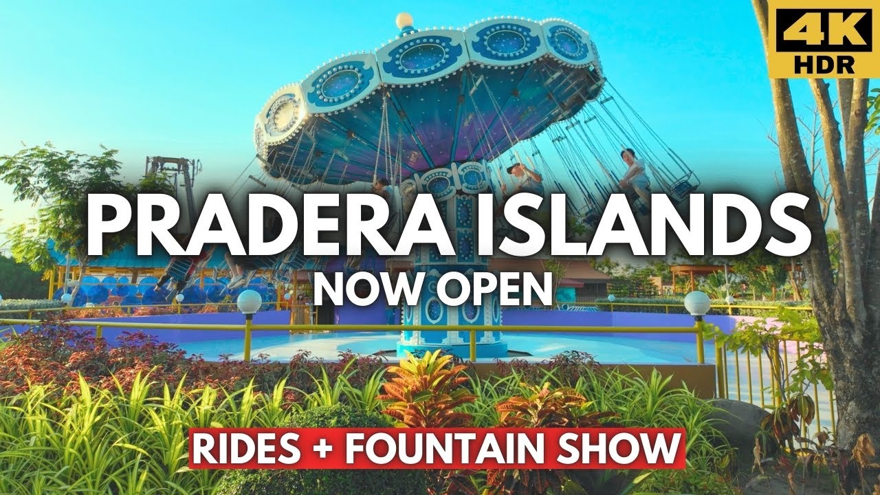 Inside Pampanga’s Newest World-Class Theme Park! Pradera Islands Rides POV & Fountain Show - 4K