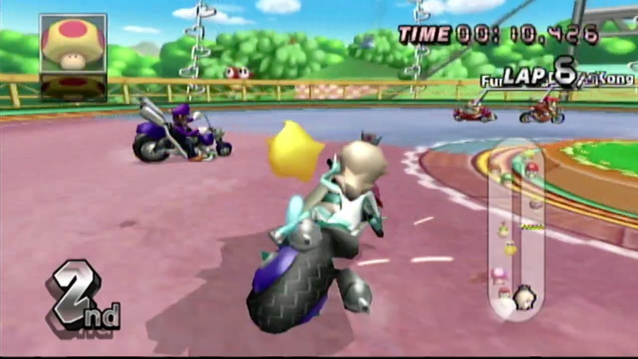 MKWii Custom Item VS Race Mega Mushrooms Only
