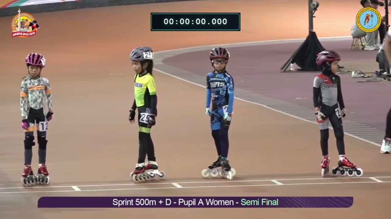 Race 500 M + D Pupil A (Kualifikasi - Semifinal - Final) Jakarta Open International Rollerskate 2025