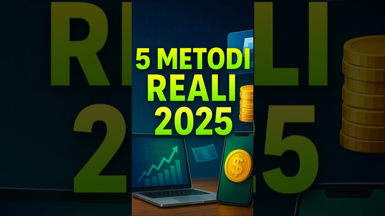 💰 5 METODI REALI per guadagnare online nel 2025 (NESSUNA TRUFFA!) #shorts #viralvideo