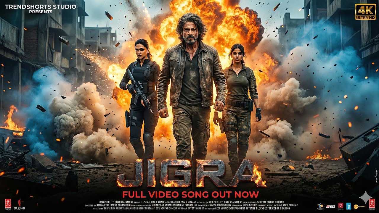 King Song | Jigra | Shah Rukh Khan | Suhana Khan | Deepika Padukone | Video Song | SRK