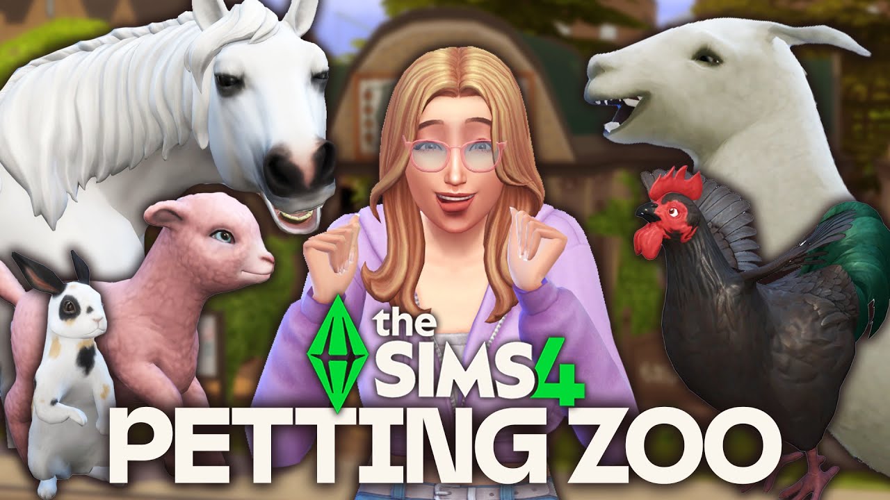 Functional Petting Zoo Business in The Sims 4! 🐎🐑🐐