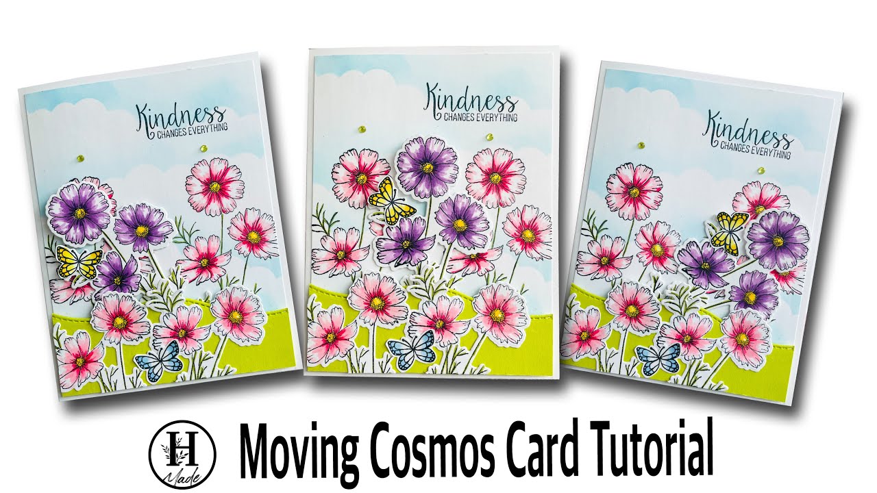 Moving Cosmos Card | Interactive Card | No Specialty Dies Needed