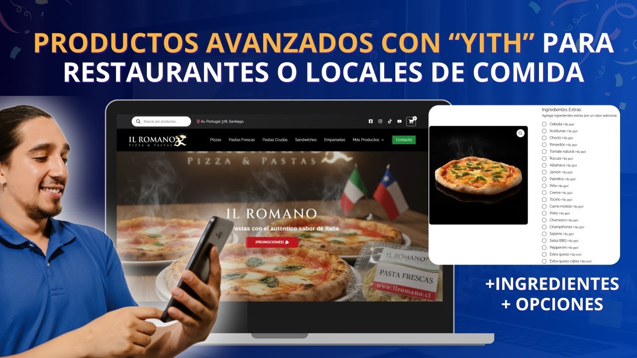 Productos Avanzados en WooCommerce con YITH | Para Restaurantes o Locales de Comida