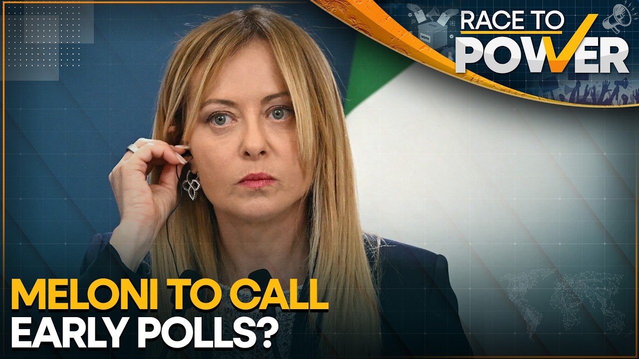 Giorgia Meloni Concerned About Popularity Ratings; Considering Early Elections | WION Race To Power