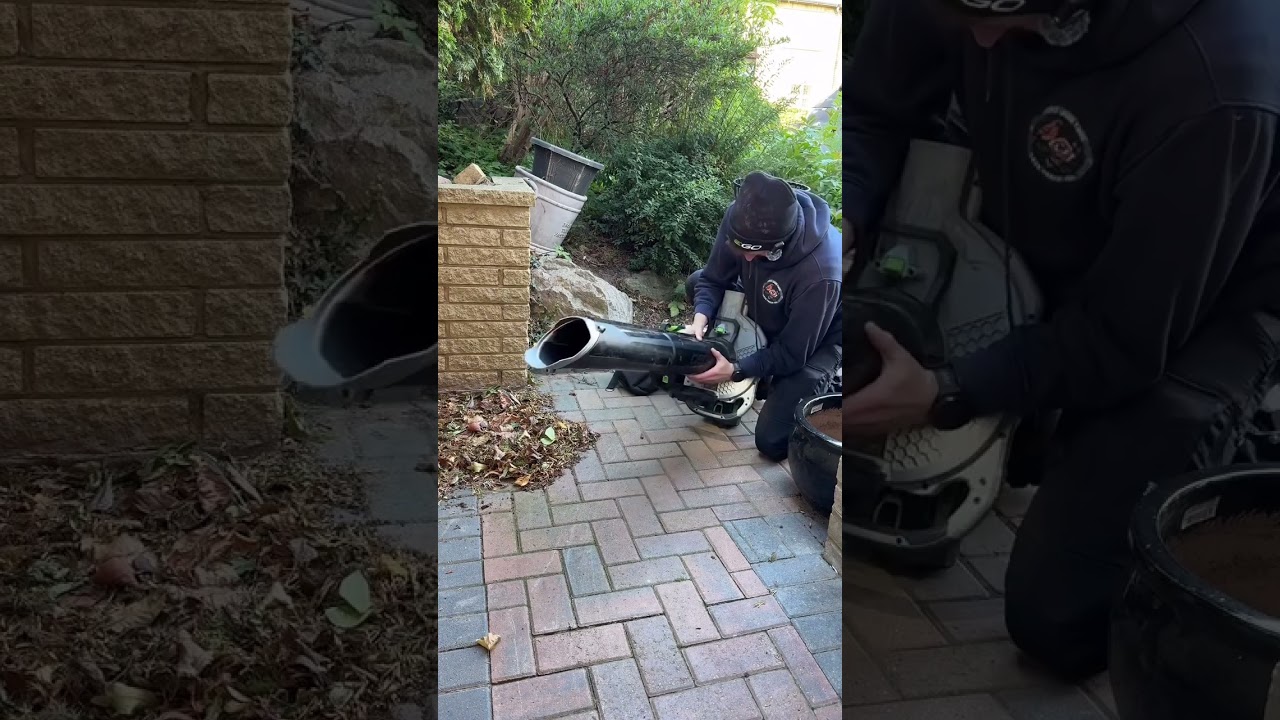 Blow, vacuum, mulch &mdash; the EGO LV5004E Leaf Vac does it all. #LeafVacuum
