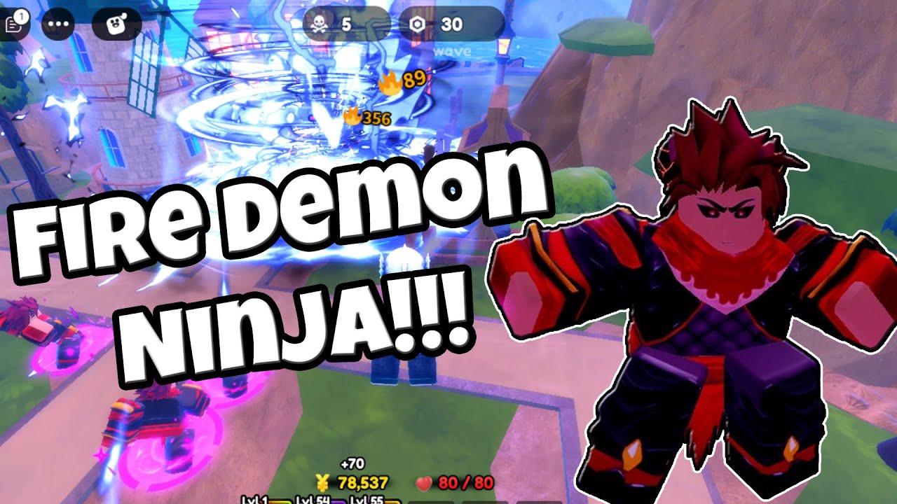 Fire Demon Ninja - Anime Defenders Roblox
