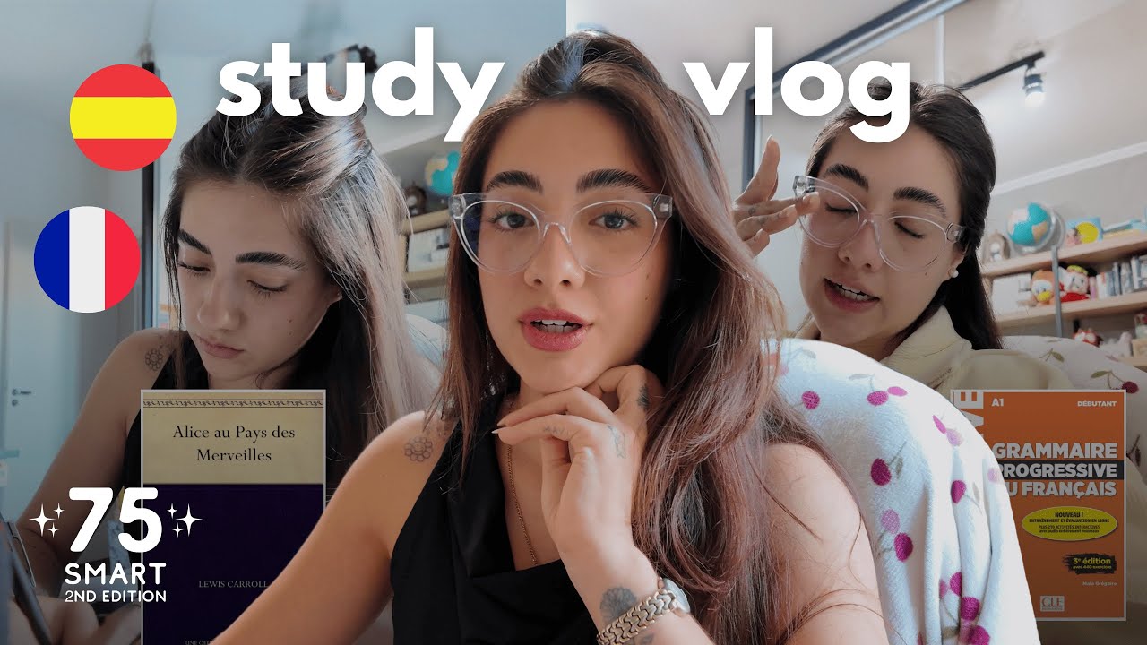 falando espanhol enquanto estudo francês | study vlog