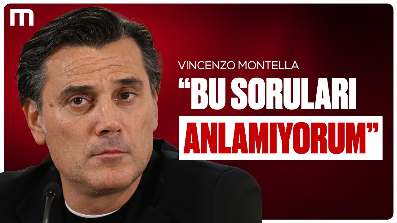Aday Kadro Açıklandı, A Milli Takım Teknik Direktörü Vincenzo Montella Basın Toplantısı