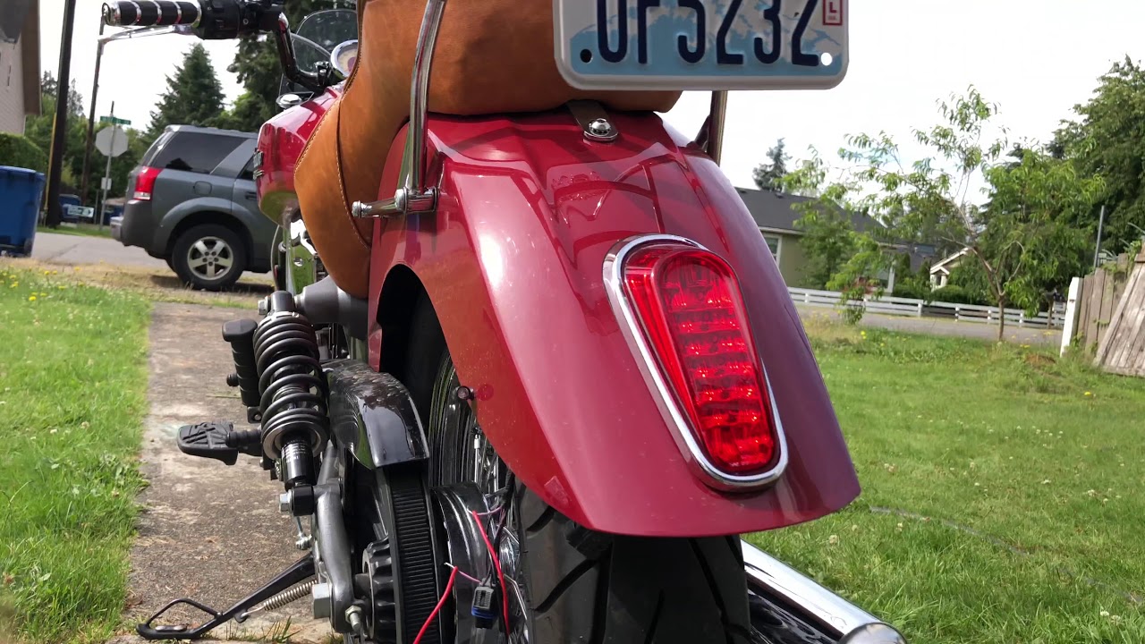 Indian Scout - Brake light Modulator Install