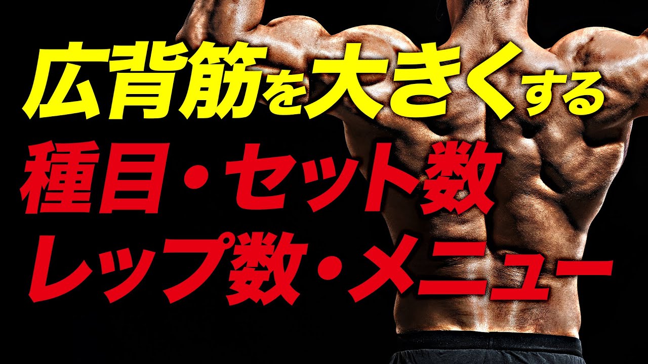 【筋トレ】広背筋のお勧めセット数・レップ数・頻度・トレーニング時のコツ・サンプルメニュー | ボディビルチャンピオンが解説【ビーレジェンド プロテイン】