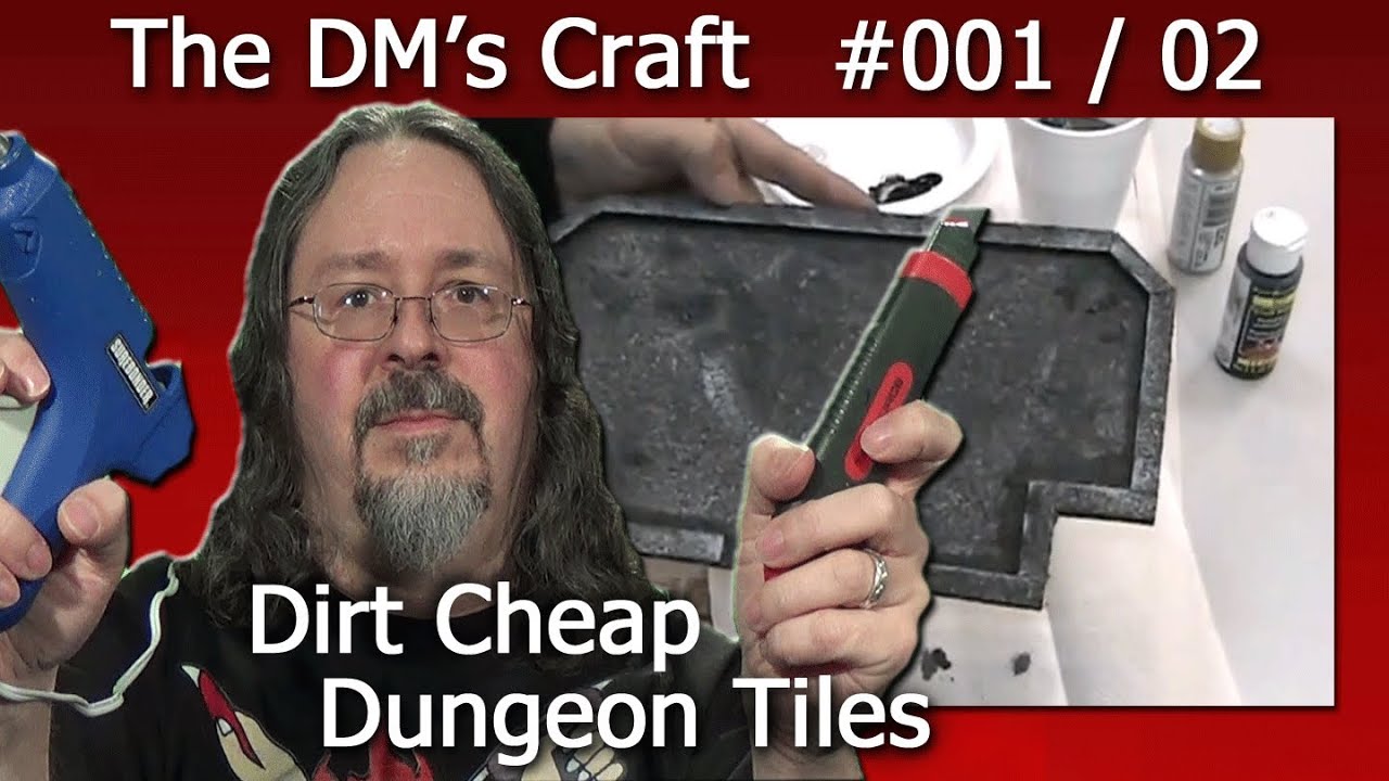 Craft your own dungeon tiles quickly and cheaply for D&D (the DM's Craft, Ep 1, pt 2)