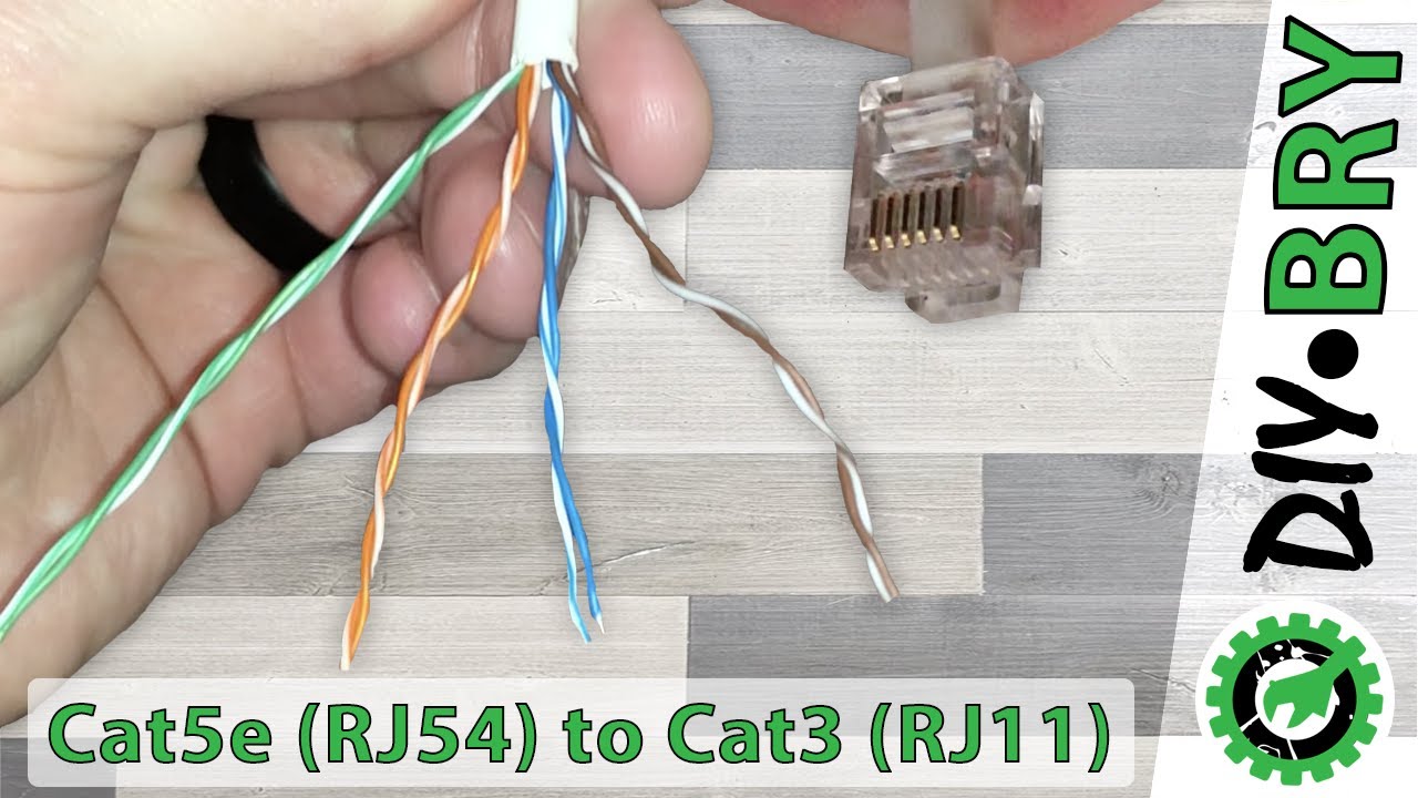 Cat5e в Cat3(RJ11): преобразует существующий кабель Cat5e в телефонную линию (Cat3/RJ11).