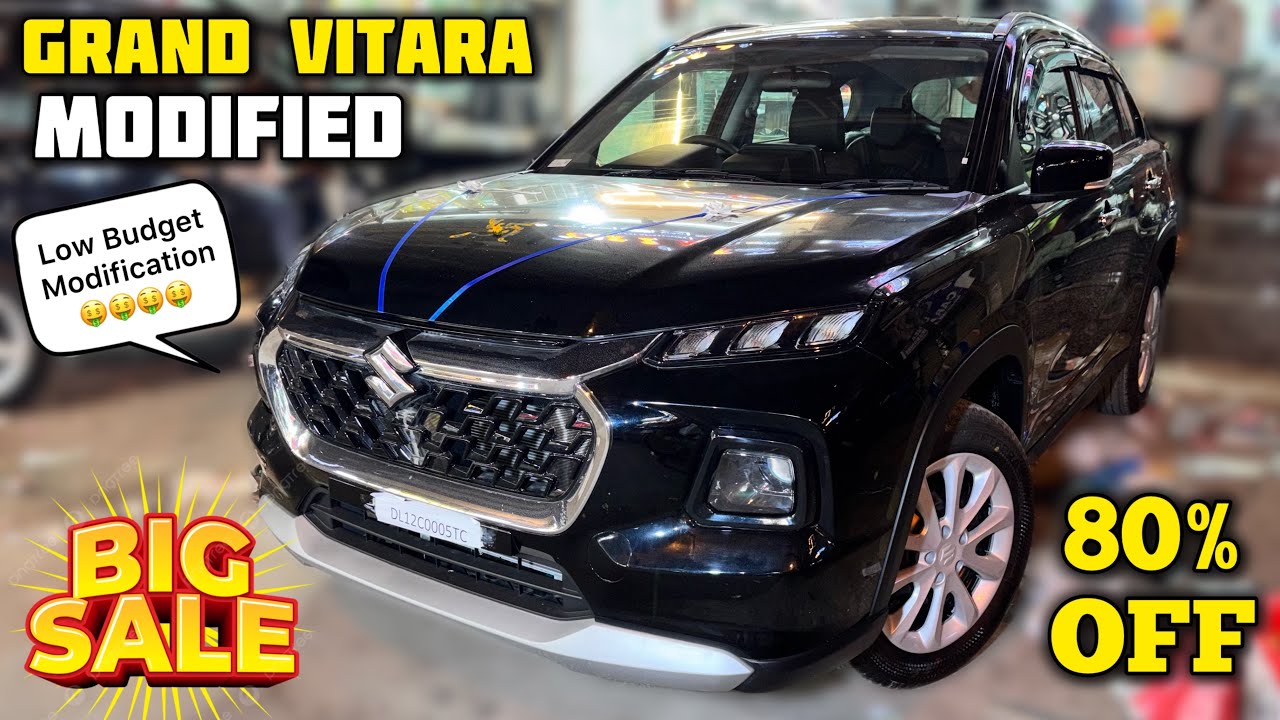 Grand Vitara Sigma Base to Top Modified With Price ✅ Grand Vitara Base to Top Modification