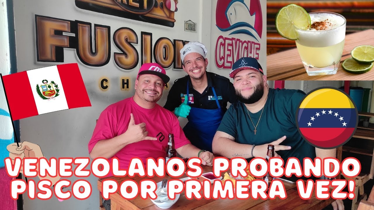 Venezolanos 🇻🇪probamdo PISCO🇵🇪 POR PRIMERA VEZ EN CHIFA REY FUSION🔥 #peru #peruzolanos #migrantes