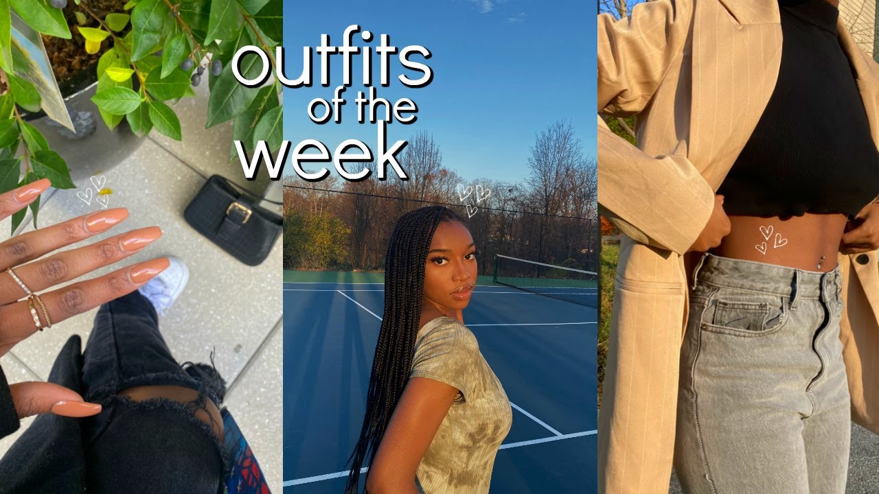 A WEEK IN MY OUTFITS #1 (what i wear to college) | Coco Chinelo