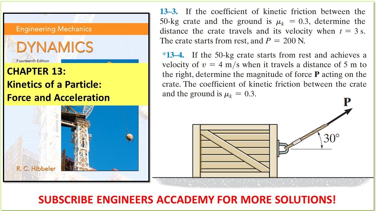 13-3 | Kinetics of a Particle | Chapter 13: Hibbeler Dynamics  14th ed |  Engineers Academy